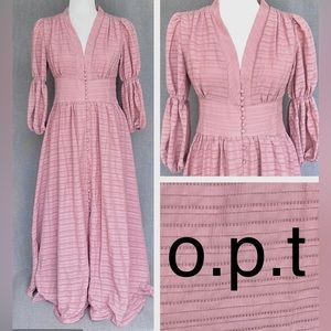 o.p.t OPT buttoned dress size S BLUSH